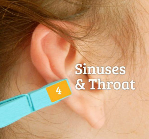 refleksologija uha za sinuse i grlo